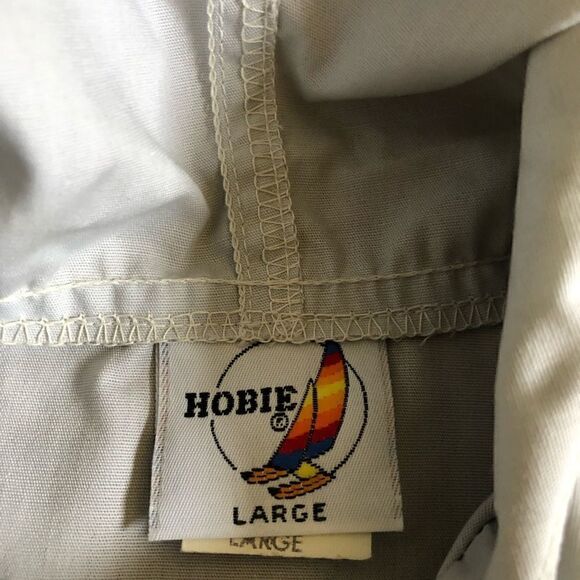 Vintage Hobie Windbreaker Jacket Striped Surfing Hooded 80s R3 - Picture 5 of 10